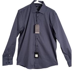 Ben Sherman Shirt Mens Size M Blue Floral Long Sleeve Button Up NWT